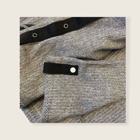 Lululemon Vinyasa Scarf *Rulu Coco Pique Black White EUC - Picture 4 of 5